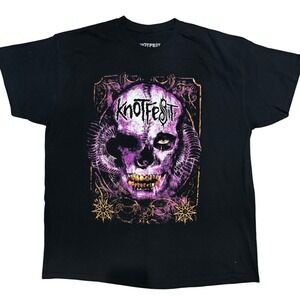 Knotfest 2021 Slipknot Tour Shirt XL Black‎ Purple Skull Killswitch Engage Mens